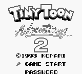 Tiny Toon Adventures 2 (Japan) Title Screen